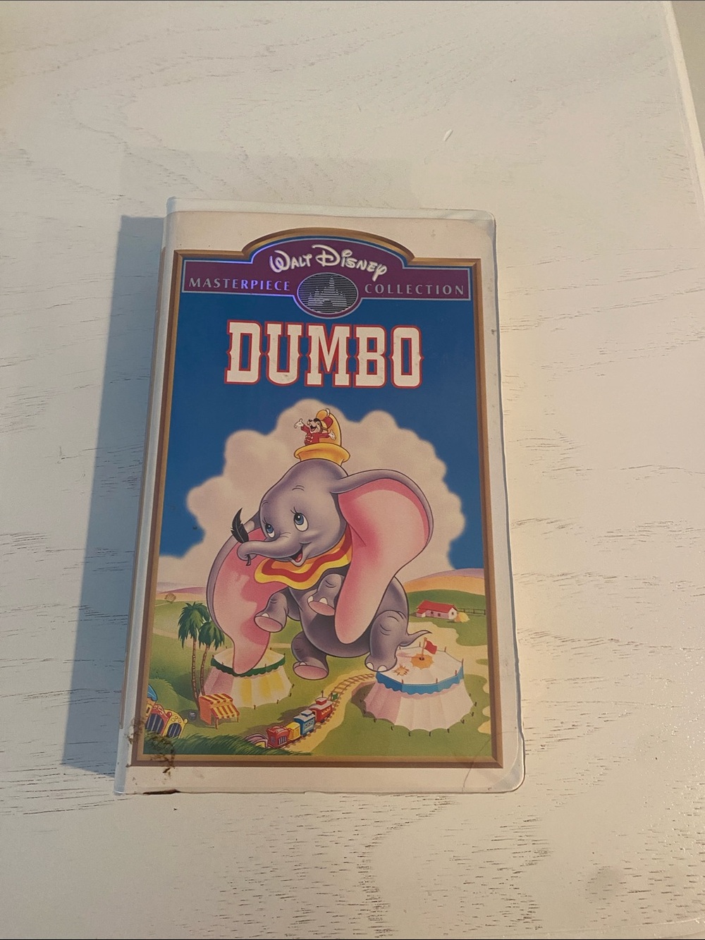 Walt Disney Dumbo VHS - Blue Cover with Pink-Accented Elephant